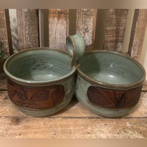 Kathleen Wallace Greer Carved Studio Pottery Bowl - Tucson Arizona Potter